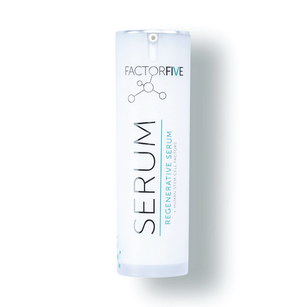 A best-selling serum that deviates from traditional anti-aging skincare to target the FIVE signs of aging: wrinkles, sun spots, skin laxity, thickness, and uneven texture. Our potent Regenerative Serum combines human stem cell derived growth factors with copper peptides to help restore your skin.